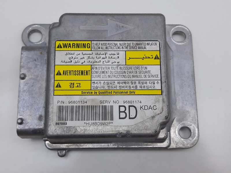 Recambio de centralita airbag para chevrolet matiz s referencia OEM IAM 96801134  