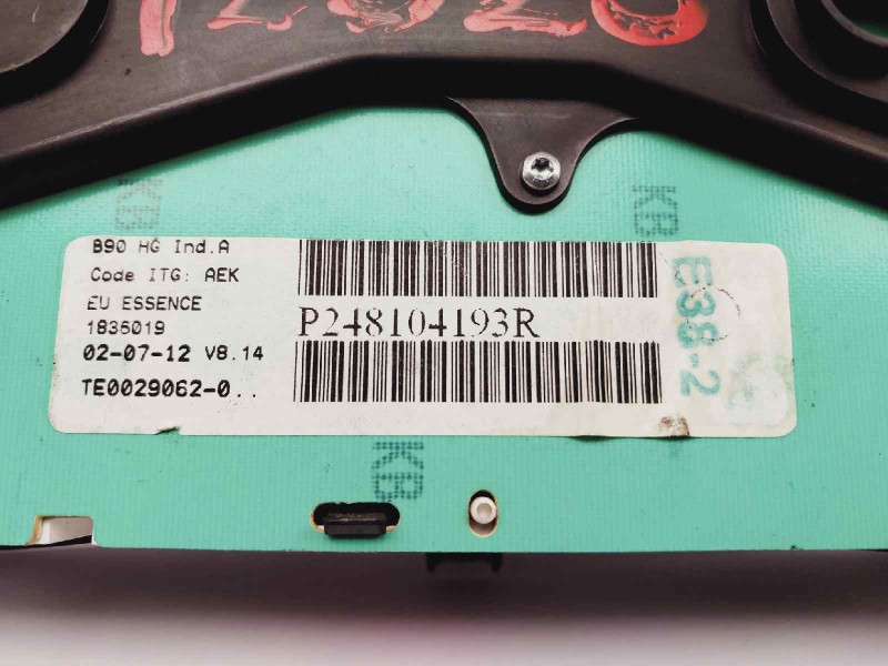 Recambio de cuadro instrumentos para dacia sandero 1.2 16v cat referencia OEM IAM P248104193R  