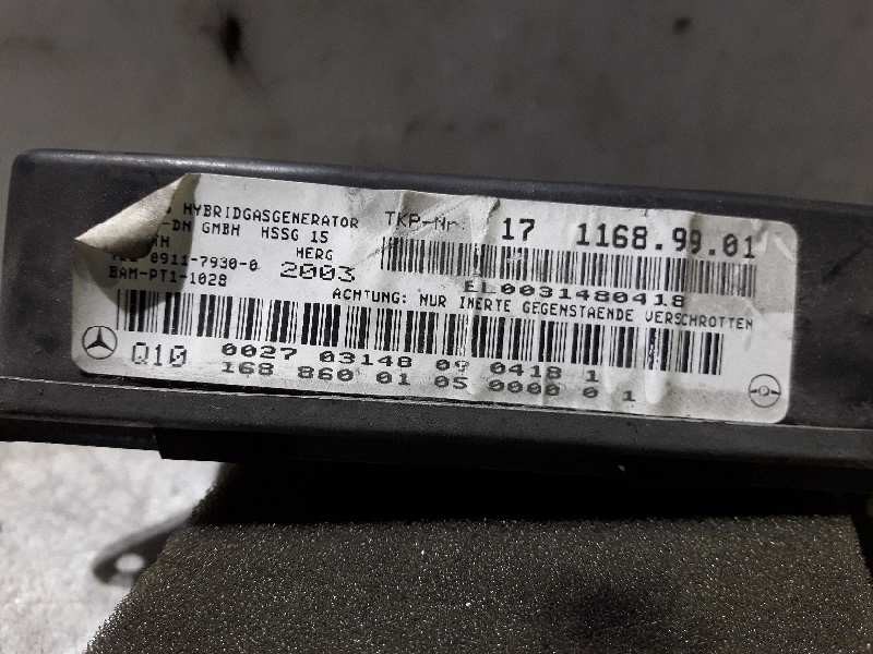 Recambio de airbag lateral izquierdo para mercedes clase a (w168) 140 (168.031) referencia OEM IAM 16886001  