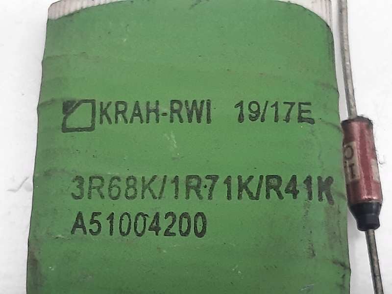 Recambio de resistencia calefaccion para dacia dokker ambiance referencia OEM IAM A51004200 3R68K 1R71K