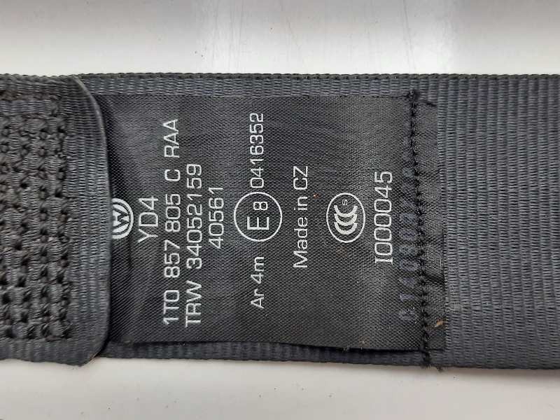 Recambio de cinturon seguridad trasero izquierdo para volkswagen touran (1t2) advance referencia OEM IAM 1T0857805CRAA  