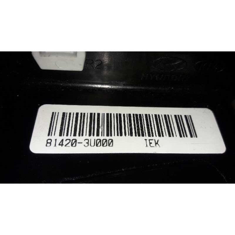 Recambio de cerradura puerta trasera derecha para kia sportage drive 4x2 referencia OEM IAM 814203U000  