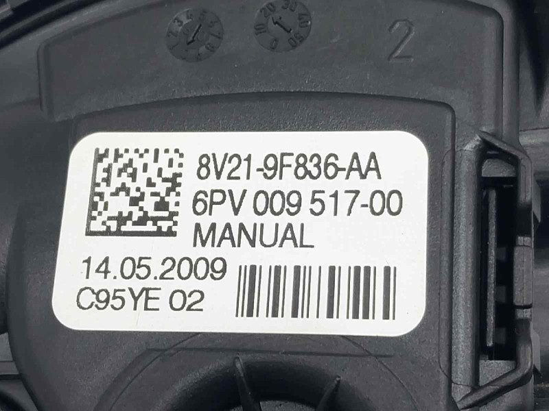 Recambio de potenciometro pedal para ford fiesta (cb1) ambiente referencia OEM IAM 8V219F836AA  