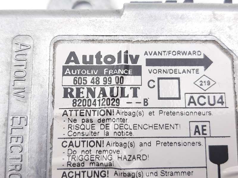 Recambio de centralita airbag para renault megane ii berlina 5p dynamique referencia OEM IAM 8200412029 605489900 G106N271143