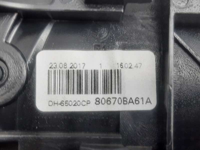 Recambio de maneta interior trasera derecha para nissan juke (f15) acenta referencia OEM IAM 80670BA61A DH65020CP 