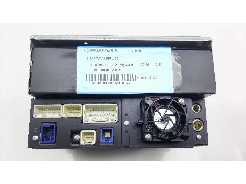 Recambio de sistema audio / cd para lexus gs (gs/us/ws19) 450 h referencia OEM IAM 8612030A90E0 8612030A90EO 