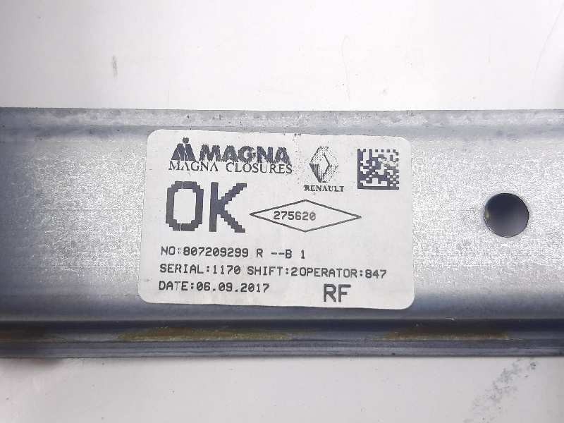 Recambio de elevalunas delantero derecho para dacia sandero laureate referencia OEM IAM 807209299R  