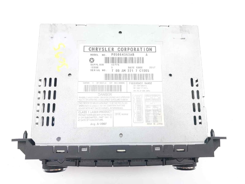 Recambio de sistema audio / cd para jeep compass limited referencia OEM IAM P05064363AB  