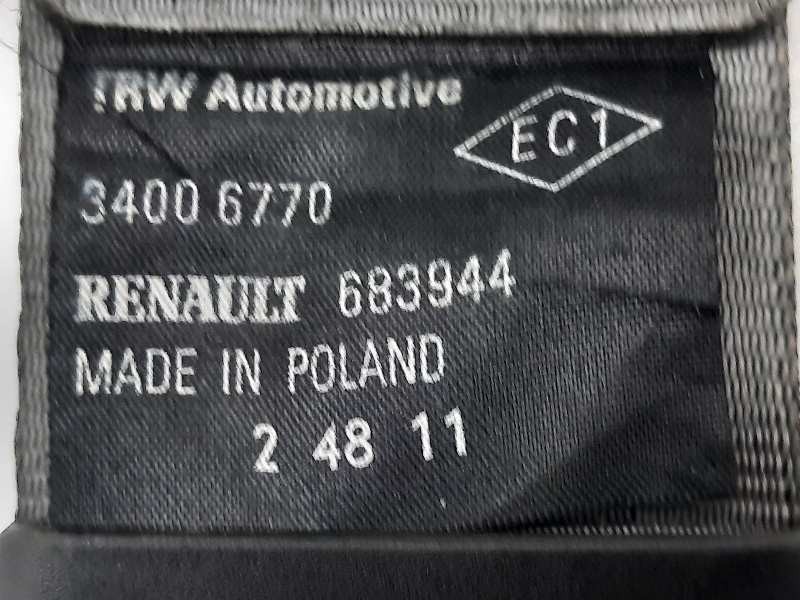 Recambio de cinturon seguridad trasero central para renault clio iii expression referencia OEM IAM 34006770 683944 