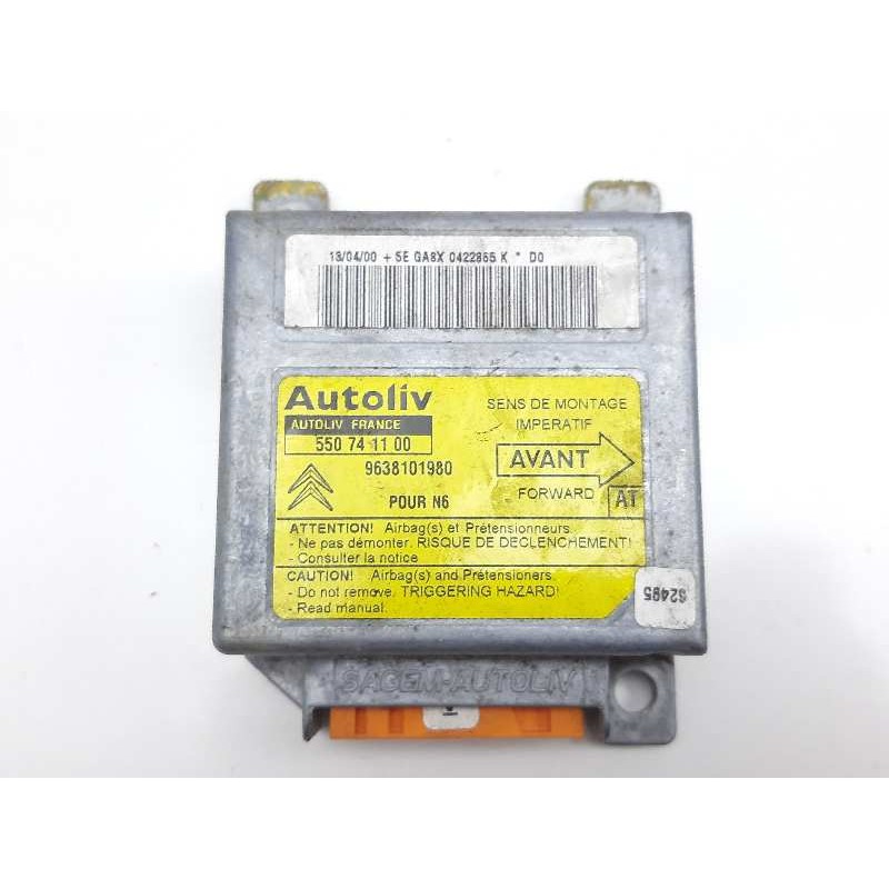 Recambio de centralita airbag para citroen xsara break 1.9 td image referencia OEM IAM 9638101980  