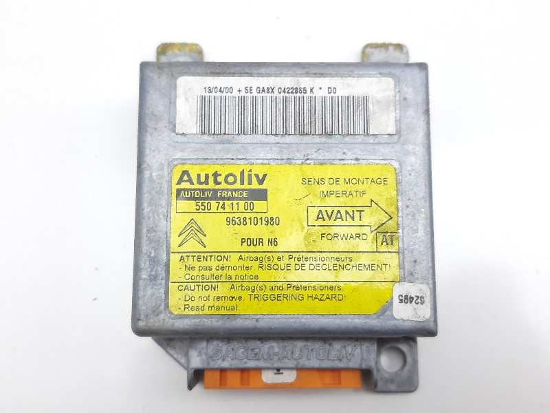 Recambio de centralita airbag para citroen xsara break 1.9 td image referencia OEM IAM 9638101980  