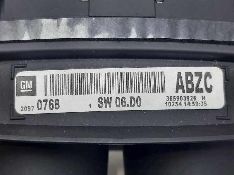 Recambio de cuadro instrumentos para opel insignia sports tourer edition referencia OEM IAM 365903926H  