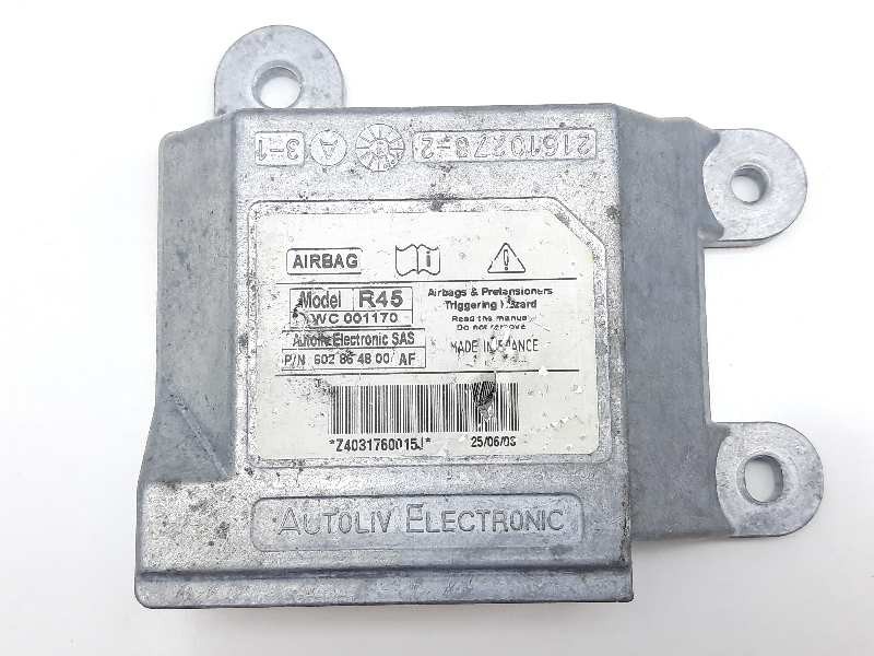 Recambio de centralita airbag para mg rover serie 45 (rt) 2.0 td referencia OEM IAM 602864800AF  