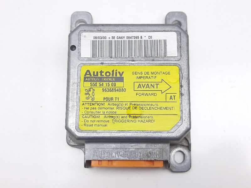 Recambio de centralita airbag para peugeot 206 berlina 1.4 hdi referencia OEM IAM 9636894080  