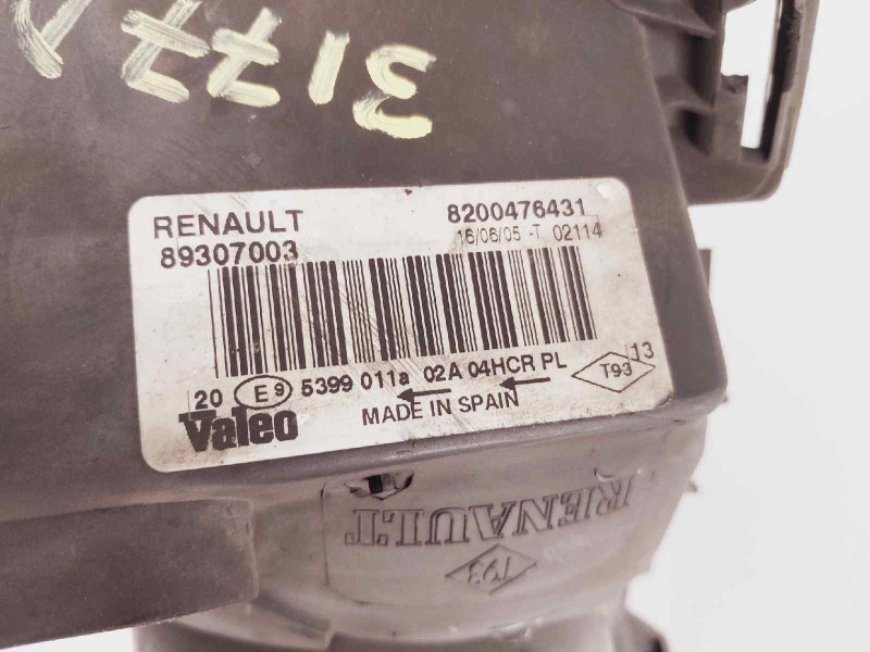 Recambio de faro derecho para renault megane ii berlina 5p privilege referencia OEM IAM 8200476431 89307003 