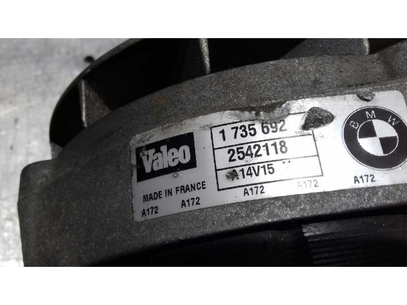 Recambio de alternador para bmw serie 5 berlina (e34) 2.0 24v referencia OEM IAM 2542118 VALEO 105A 2541480