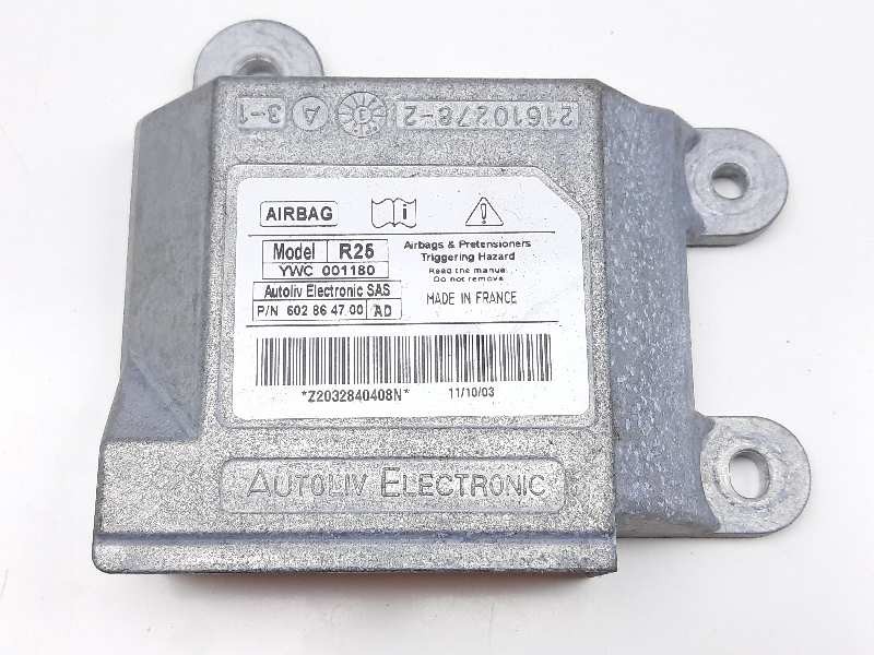 Recambio de centralita airbag para mg rover mg zr referencia OEM IAM 602864700AD  