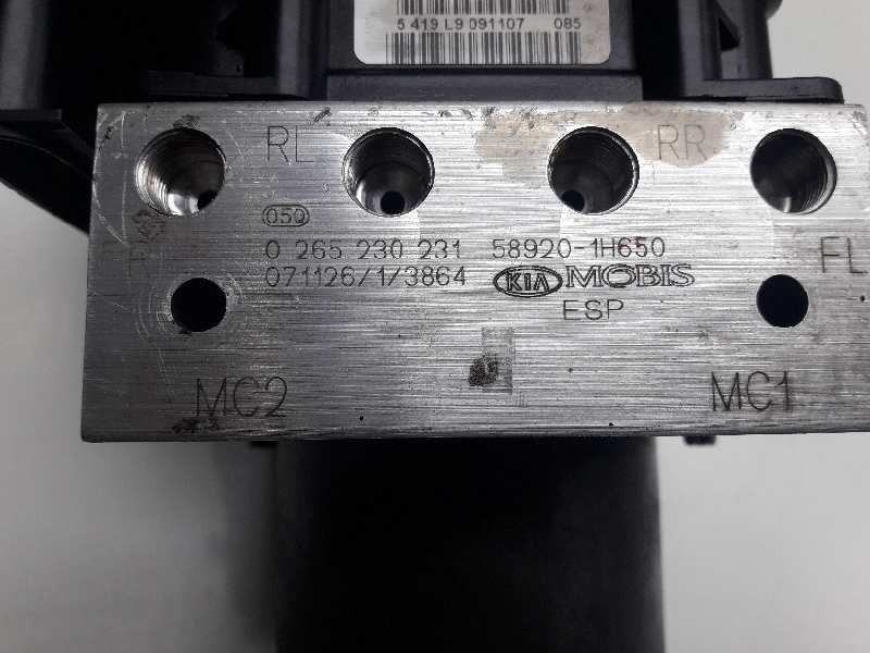 Recambio de abs para kia cee´d active referencia OEM IAM 0265230231 0265950938 589201H650