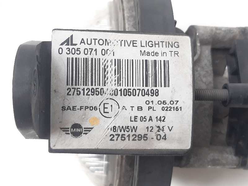 Recambio de faro antiniebla derecho para mini mini (r56) cooper d referencia OEM IAM 275129504 0305071001 