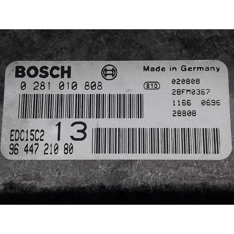 Recambio de centralita motor uce para citroen c5 berlina 2.0 hdi premier referencia OEM IAM 0281010808 9644721080 