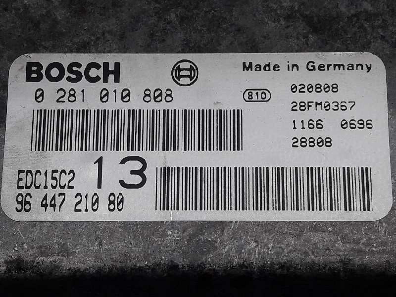 Recambio de centralita motor uce para citroen c5 berlina 2.0 hdi premier referencia OEM IAM 0281010808 9644721080 