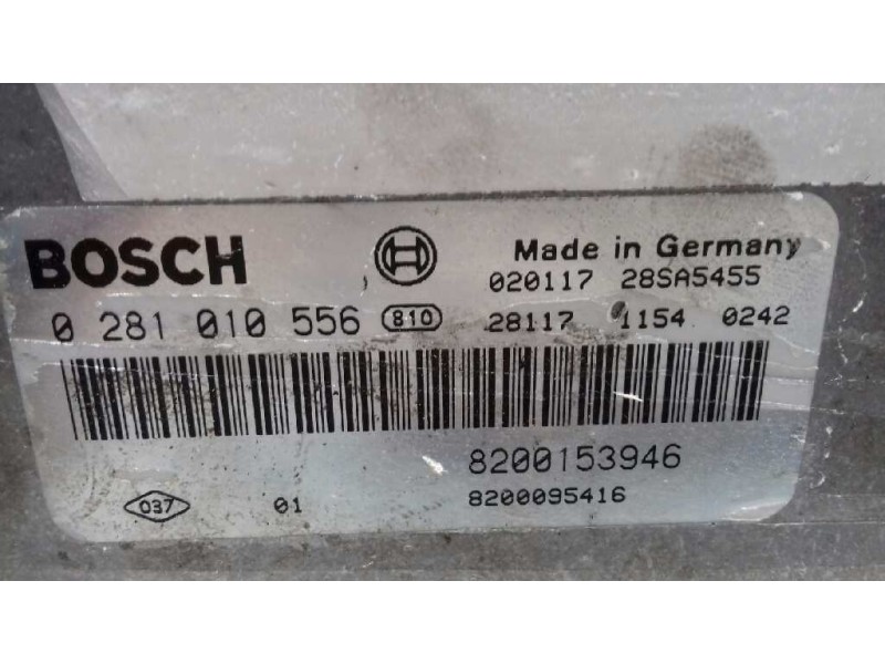 Recambio de centralita motor uce para renault laguna ii grandtour (kg0) 1.9 dci diesel referencia OEM IAM 0281010556 BOSCH 82001