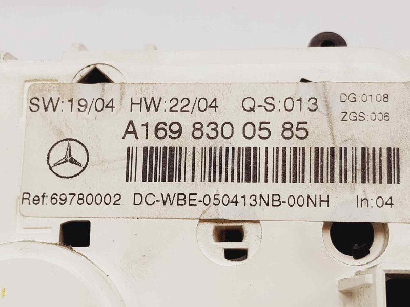 Recambio de mando climatizador para mercedes clase a (w169) a 150 (169.031) referencia OEM IAM A1698300585  