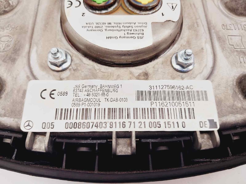 Recambio de airbag delantero izquierdo para mercedes clase a (w169) a 150 (169.031) referencia OEM IAM 311127596162AC  