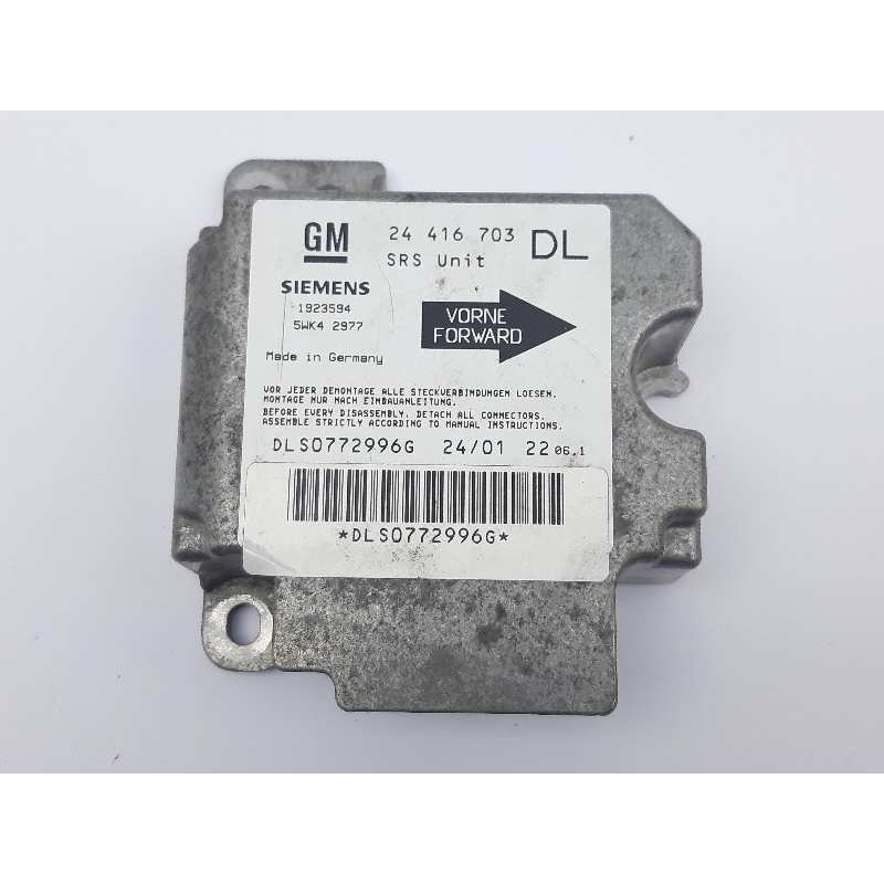 Recambio de centralita airbag para opel astra g berlina club referencia OEM IAM 24416703 1923594 