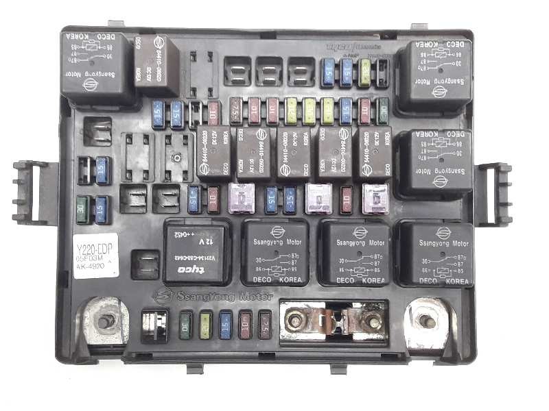 Recambio de caja reles / fusibles para ssangyong rexton rx 270 full referencia OEM IAM Y220EDP 05F03M 