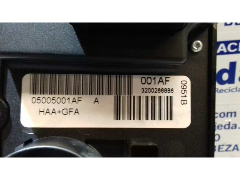 Recambio de mando calefaccion / aire acondicionado para chrysler voyager (gs) 2.5 turbodiesel referencia OEM IAM 05005001AF LUCA
