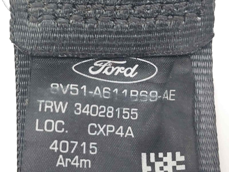 Recambio de cinturon seguridad trasero izquierdo para ford fiesta (cb1) ambiente referencia OEM IAM 8V51A611B69AE 34021838A 