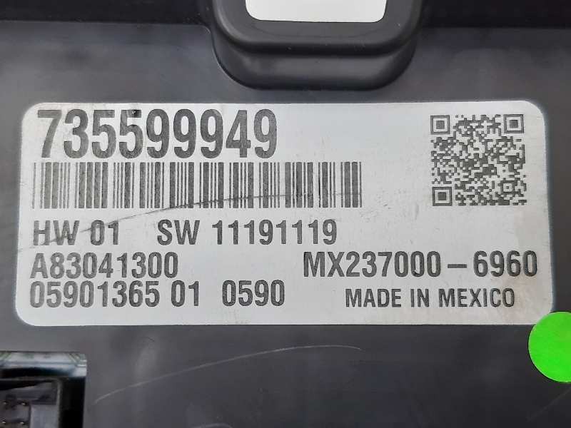 Recambio de mando calefaccion / aire acondicionado para fiat panda 312 referencia OEM IAM 735599949  