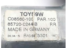 Recambio de elevalunas trasero derecho para toyota auris active referencia OEM IAM 8570202020 857200244B  2