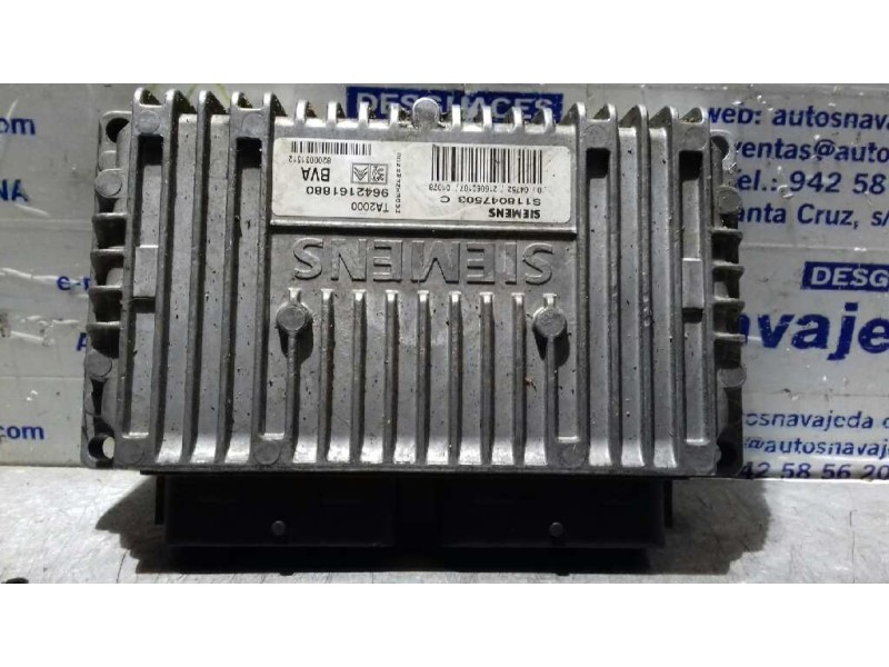 Recambio de centralita motor uce para citroen xsara berlina 1.6 16v cat (nfu / tu5jp4) referencia OEM IAM 9642161880 SIEMENS S11