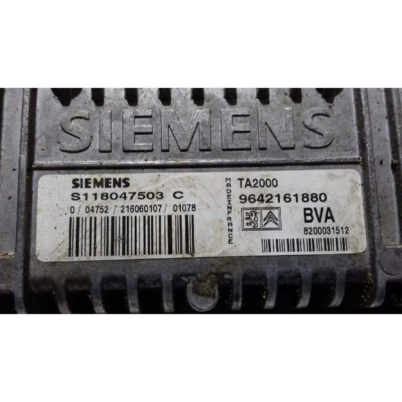 Recambio de centralita motor uce para citroen xsara berlina 1.6 16v cat (nfu / tu5jp4) referencia OEM IAM 9642161880 SIEMENS S11