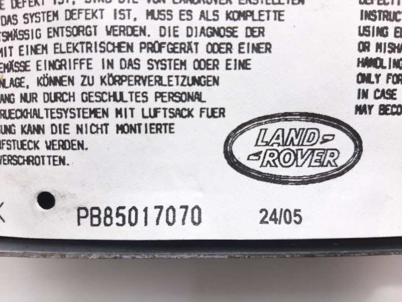 Recambio de airbag delantero derecho para land rover range rover sport v6 td se referencia OEM IAM PB85017070 EHM500660 BAMPT201