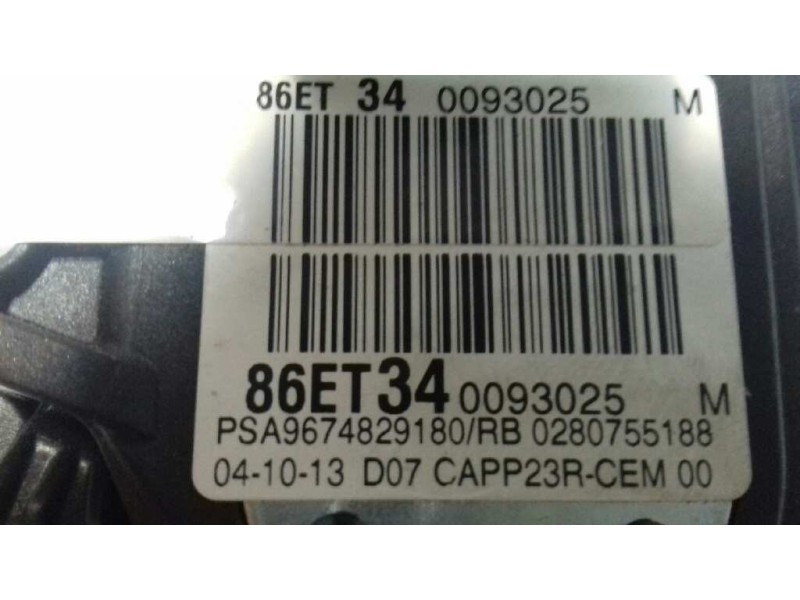 Recambio de potenciometro pedal para peugeot 308 style referencia OEM IAM 9674829180 9674829180 86ET34