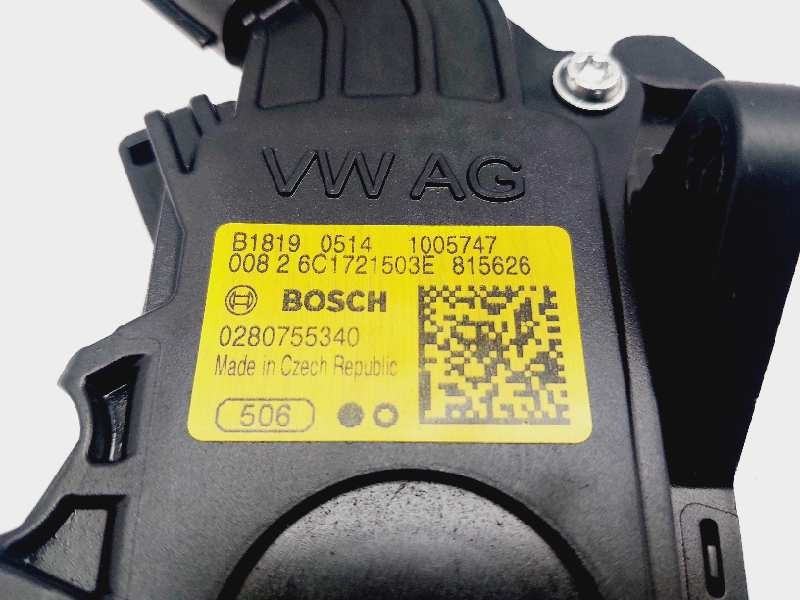 Recambio de potenciometro pedal para skoda rapid active referencia OEM IAM 6C1721503E 0280755340 BOSCH