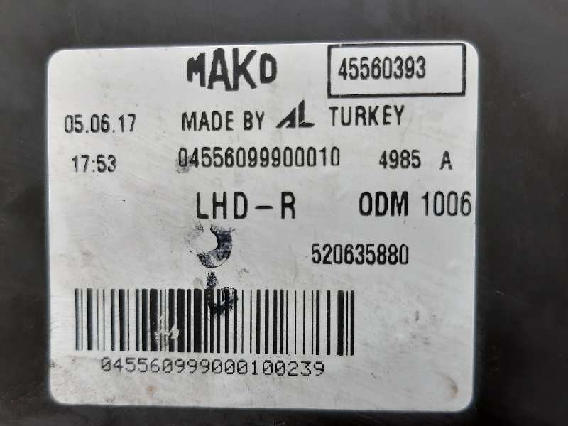 Recambio de faro derecho para fiat fiorino furgón sx referencia OEM IAM 45560393  