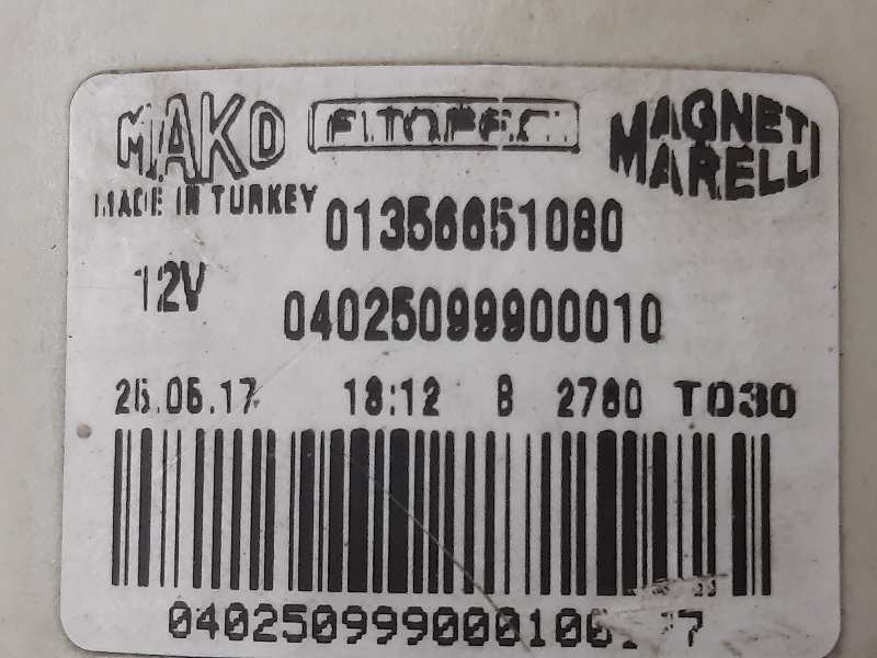Recambio de faro antiniebla izquierdo para fiat fiorino furgón sx referencia OEM IAM 01356651080  