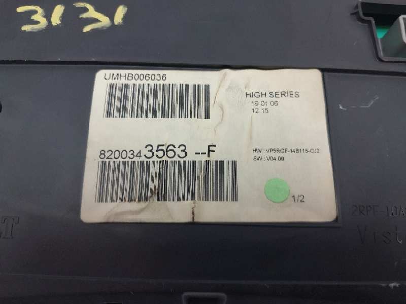 Recambio de cuadro instrumentos para renault clio iii dynamique referencia OEM IAM 8200343563F  