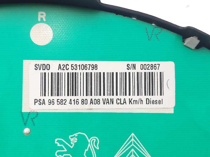 Recambio de cuadro instrumentos para peugeot 1007 urban referencia OEM IAM 9658241680  