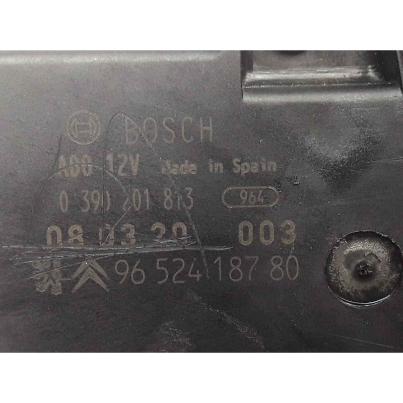 Recambio de motor limpia trasero para peugeot 207 1.4 16v cat (kfu / et3j4) referencia OEM IAM 0390201813 9652418780 080320003