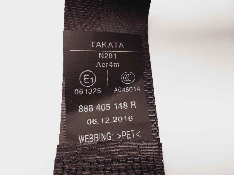 Recambio de cinturon seguridad trasero izquierdo para renault captur life referencia OEM IAM 888405148R  