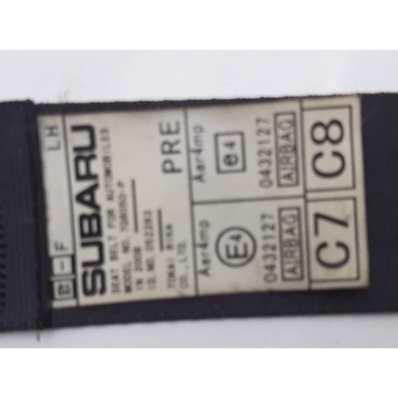 Recambio de cinturon seguridad delantero izquierdo para subaru legacy familiar/outback b13 (bp) 2.0 d outback limited referencia