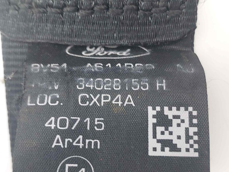 Recambio de cinturon seguridad trasero izquierdo para ford fiesta (ccn) titanium referencia OEM IAM 34028155H 1814670 