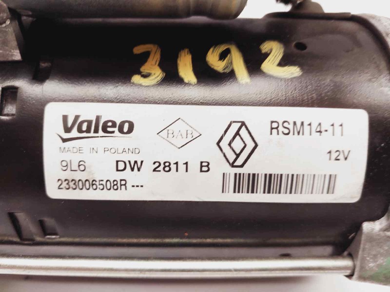 Recambio de motor arranque para renault captur life referencia OEM IAM 233006508R  