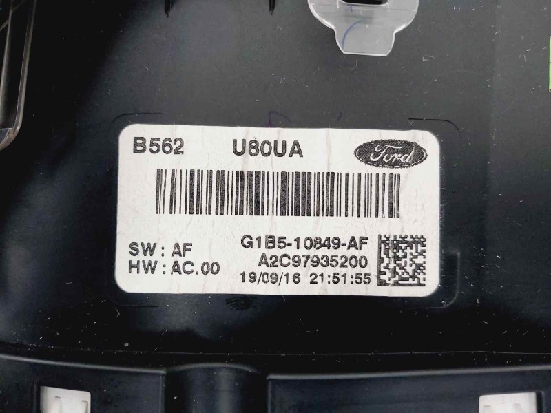 Recambio de cuadro instrumentos para ford ka+ ultimate referencia OEM IAM G1B510849AF A2C97935200 