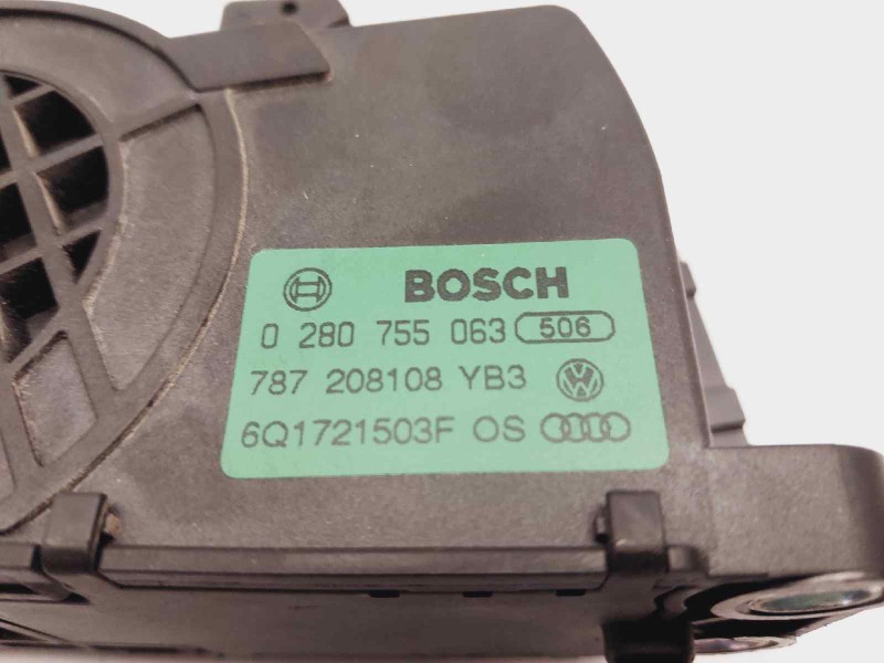 Recambio de potenciometro pedal para skoda roomster (5j7) family referencia OEM IAM 6Q1721503F BOSCH 0280755063